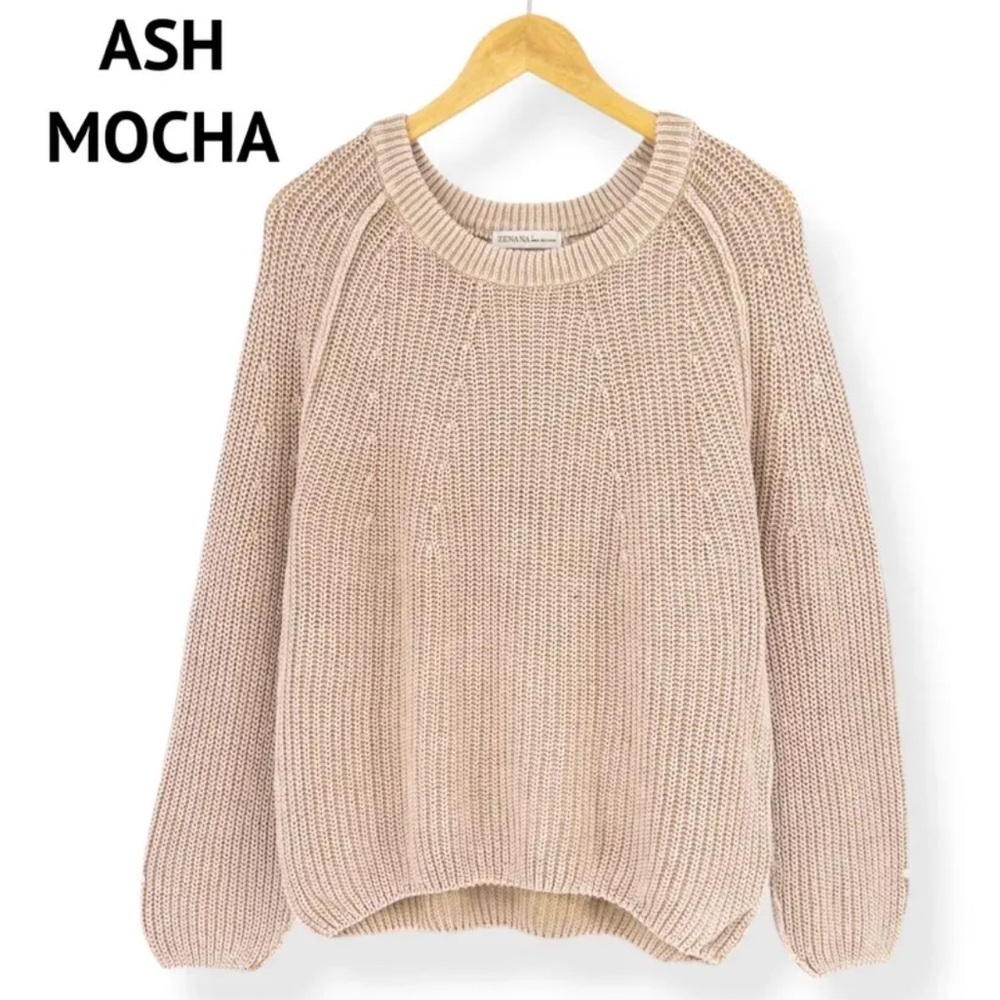 Zenana Outfitters Ash Mocha Sweater - Picture 3 of 7